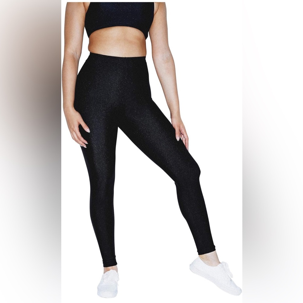 American Apparel Womens Nylon Tricot High Waist Legging